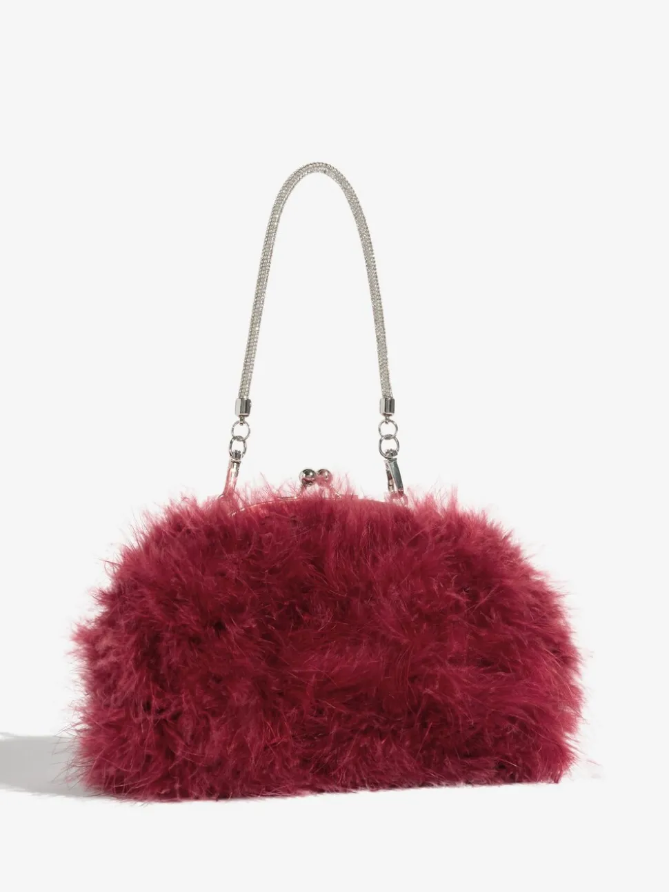 Bordeauxrood - Lipsy Feather Top Handle Clutch Bag