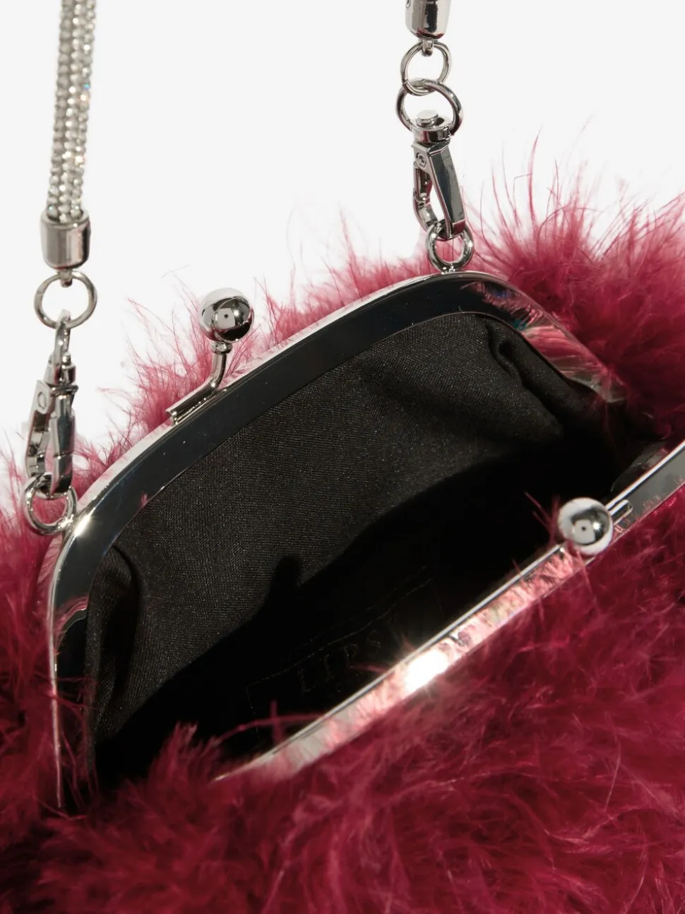 Bordeauxrood - Lipsy Feather Top Handle Clutch Bag