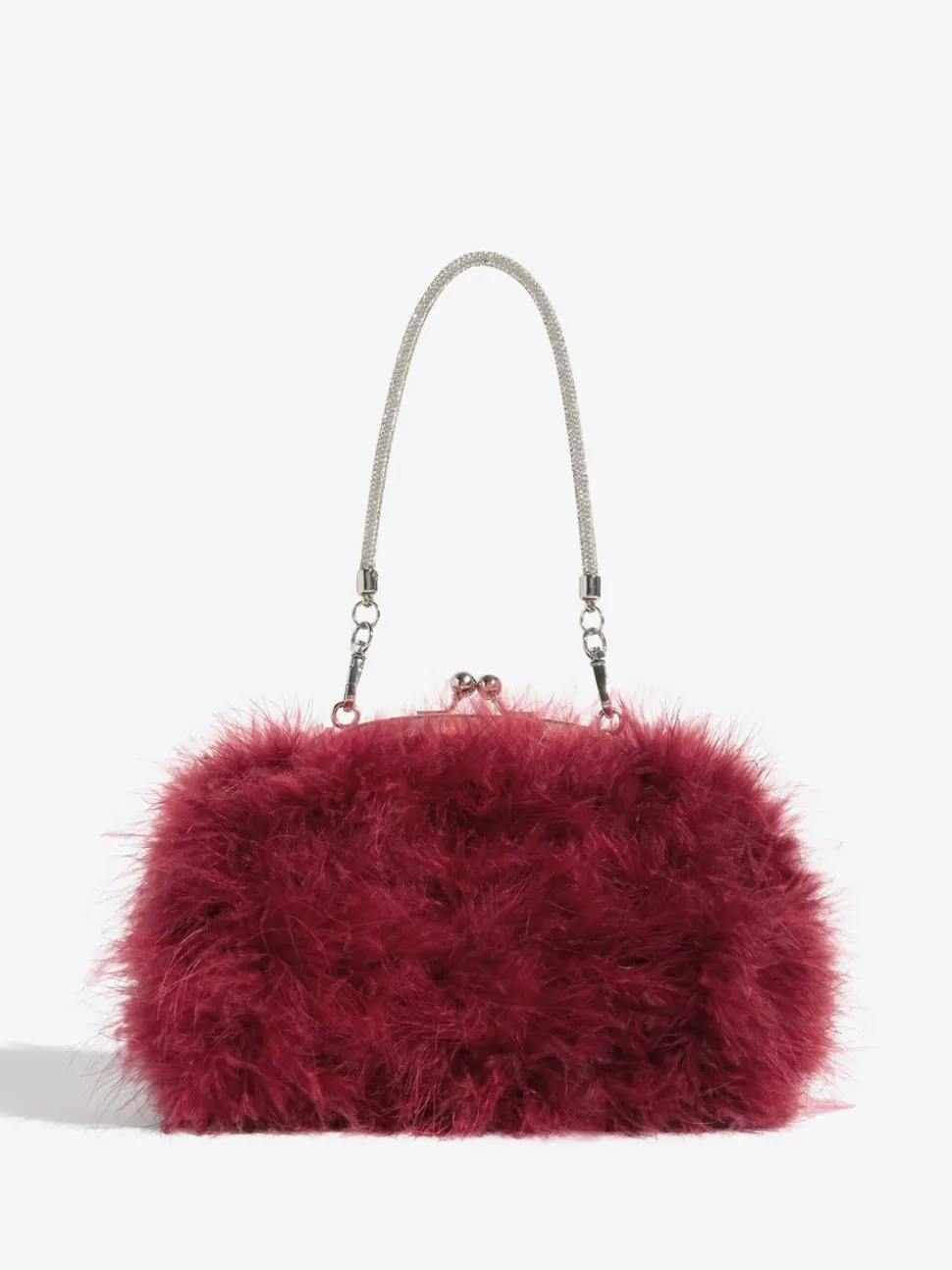 Bordeauxrood - Lipsy Feather Top Handle Clutch Bag