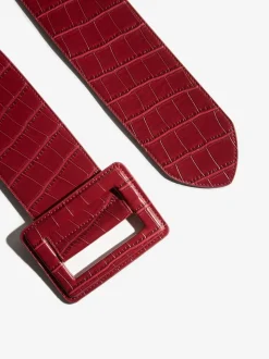 Bordeauxrood - Lipsy Wide Buckle Belt