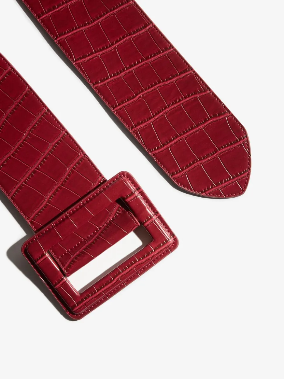 Bordeauxrood - Lipsy Wide Buckle Belt