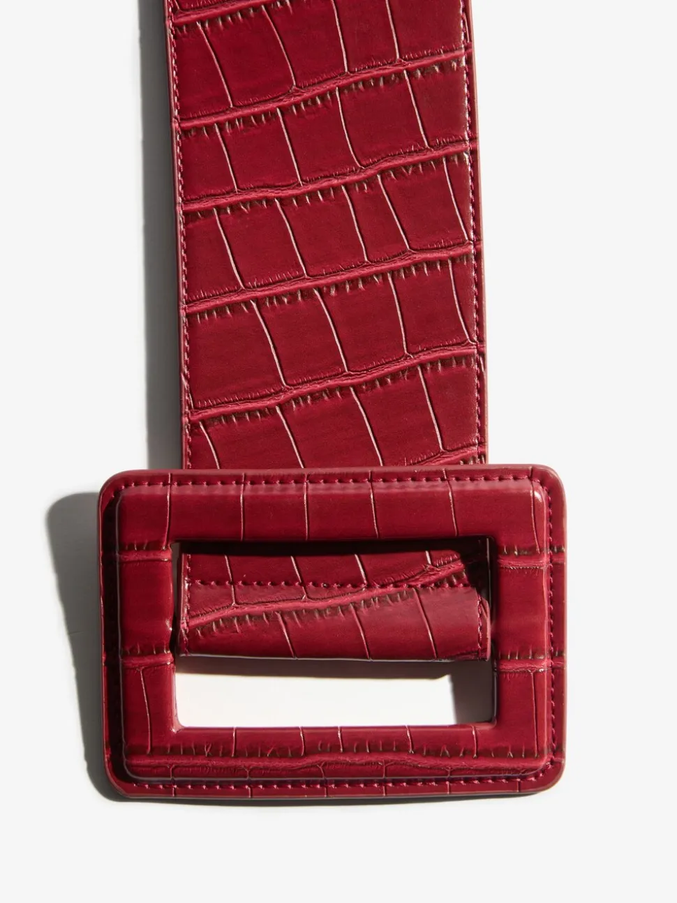 Bordeauxrood - Lipsy Wide Buckle Belt