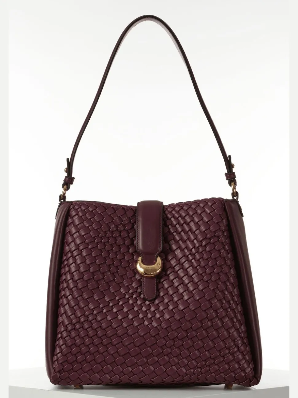 Bordeauxrood - Luella Grey Taupe Flora Weave Hobo Bag