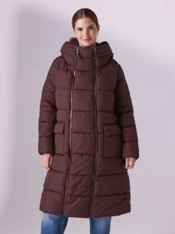 Bordeauxrood - Maternity Shower Resistant Coat
