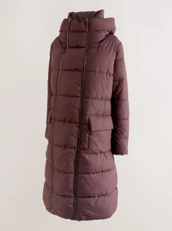 Bordeauxrood - Maternity Shower Resistant Coat