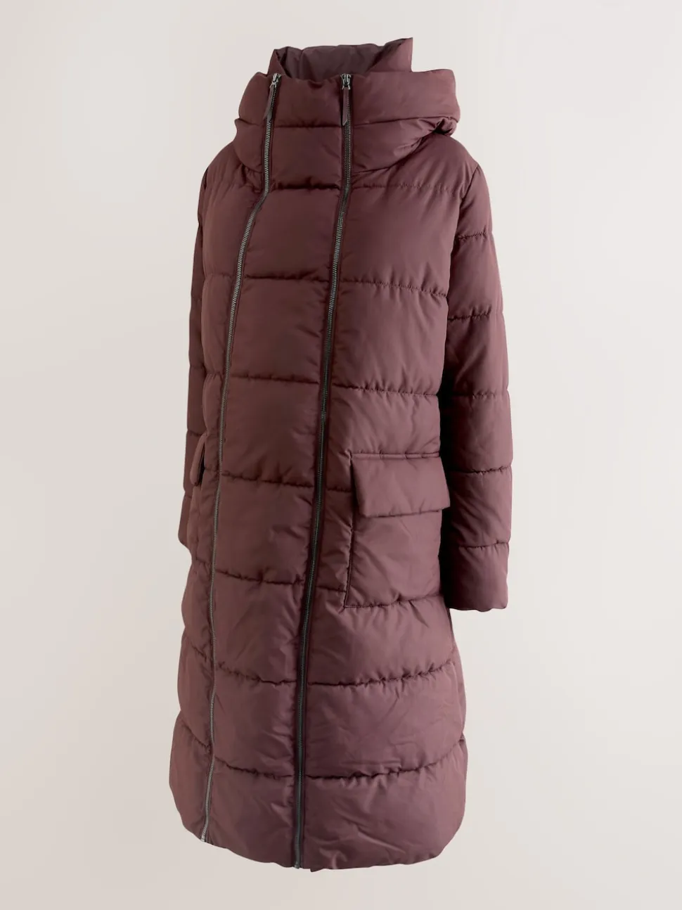 Bordeauxrood - Maternity Shower Resistant Coat