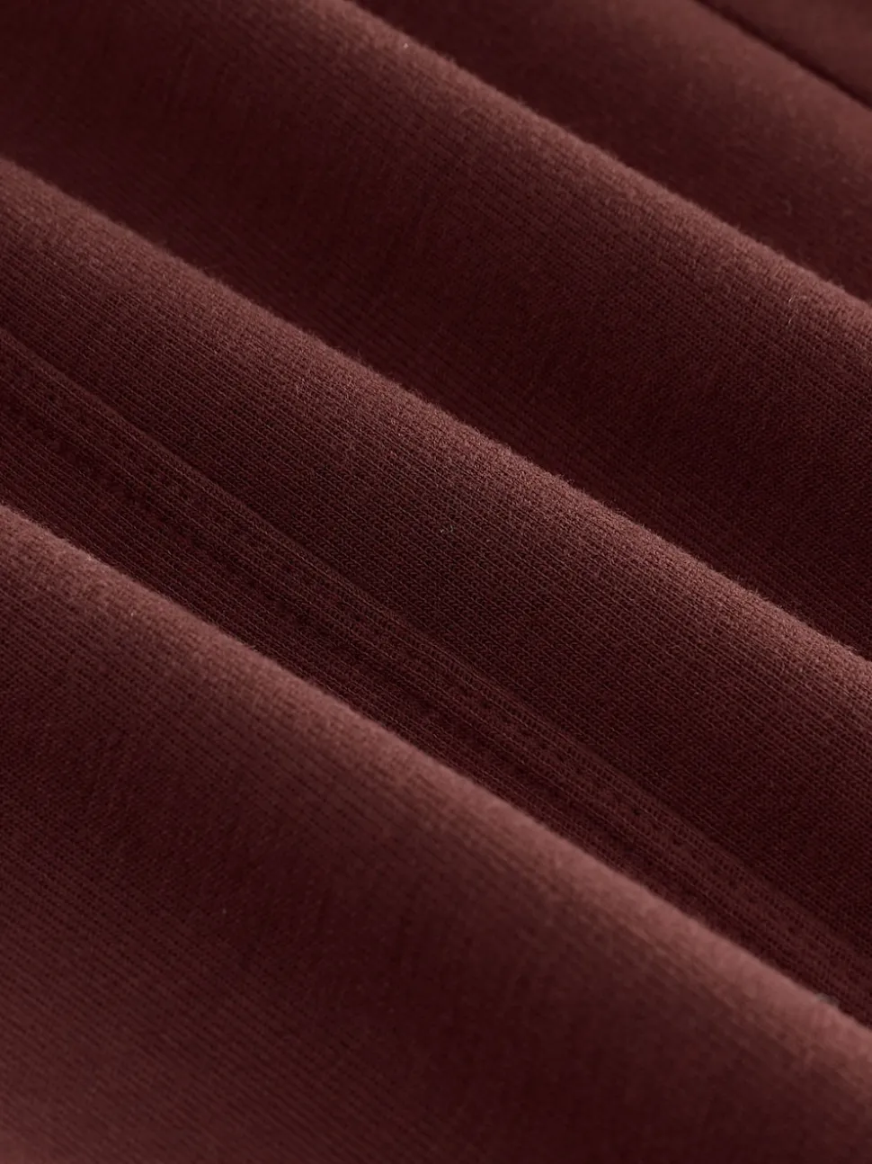 Bordeauxrood - Premium jersey joggingbroek met wijde pijpen