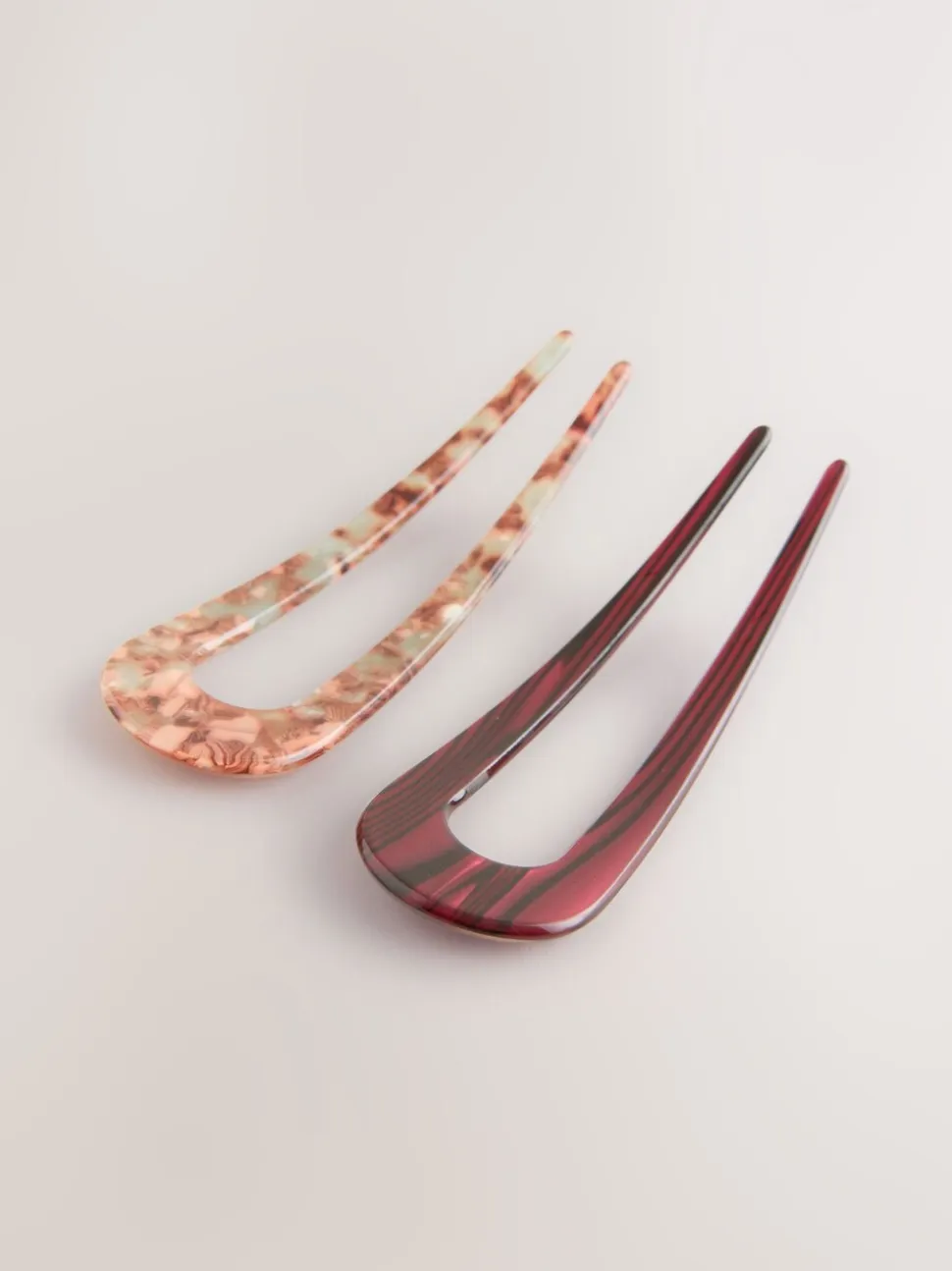 Bordeauxrood - Resin Hair Pin