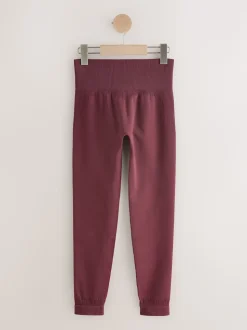 Bordeauxrood - self. Naadloze bum scrunch leggings
