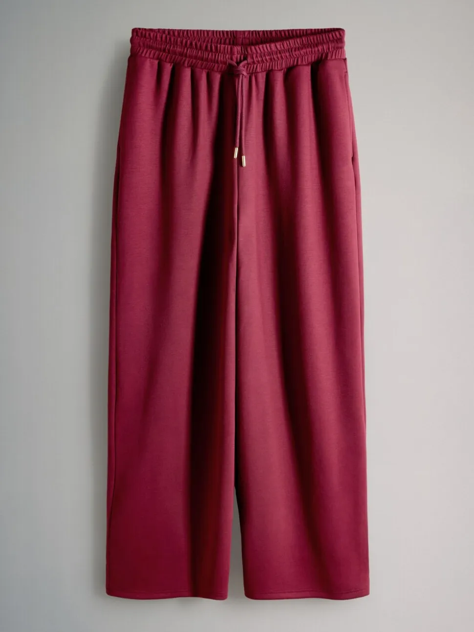 Bordeauxrood - The Set oversized modal Sweatshirt met ritssluiting en Joggingbroeken