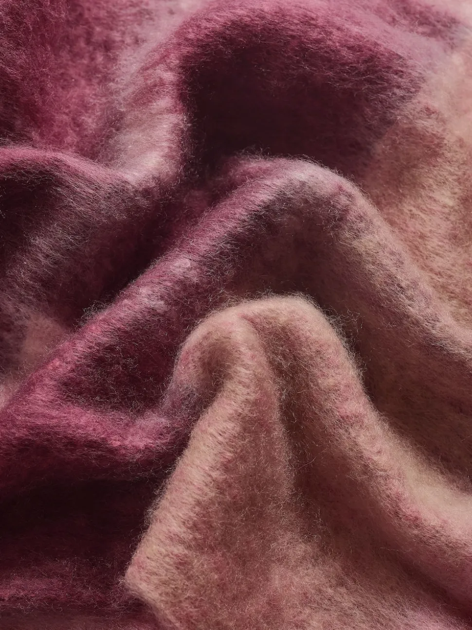 Bordeauxrood geruit - Lipsy Cosy geborstelde sjaal