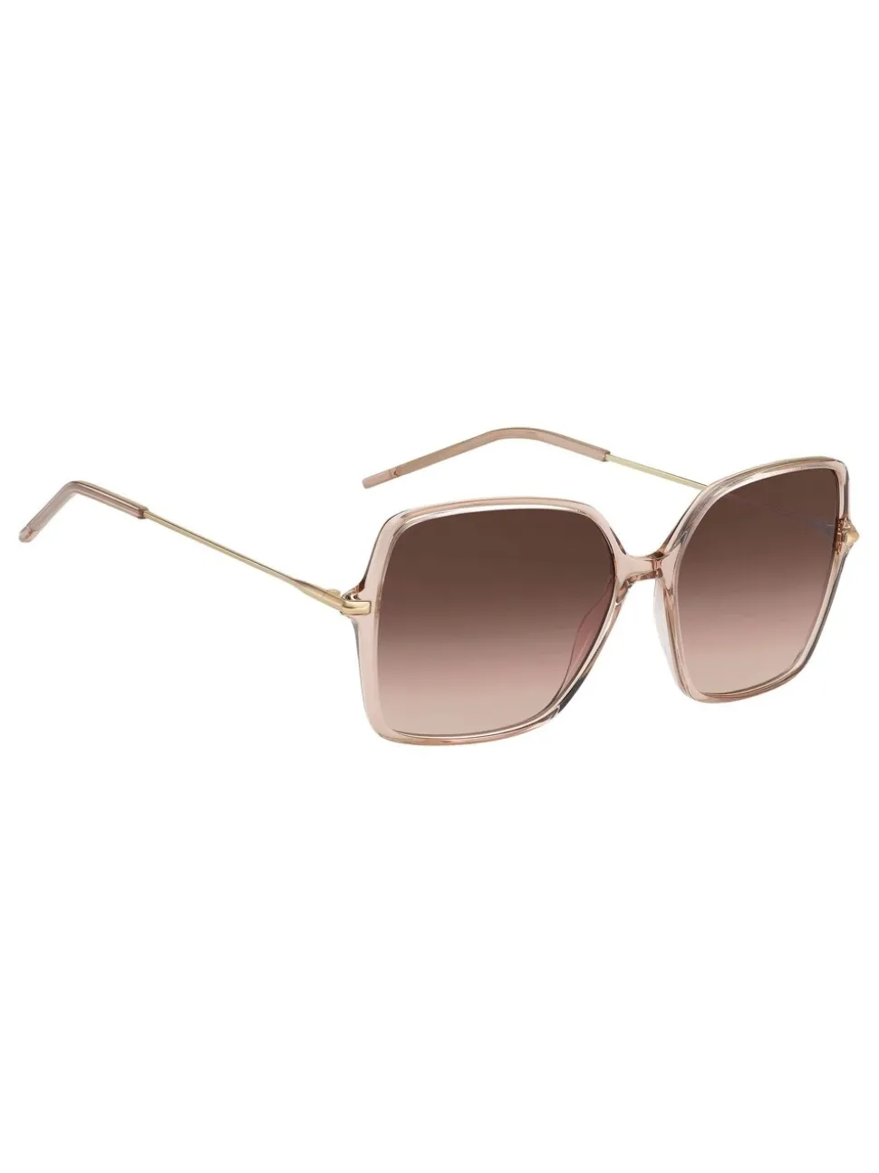 BOSS - Oversized vierkante nude zonnebril