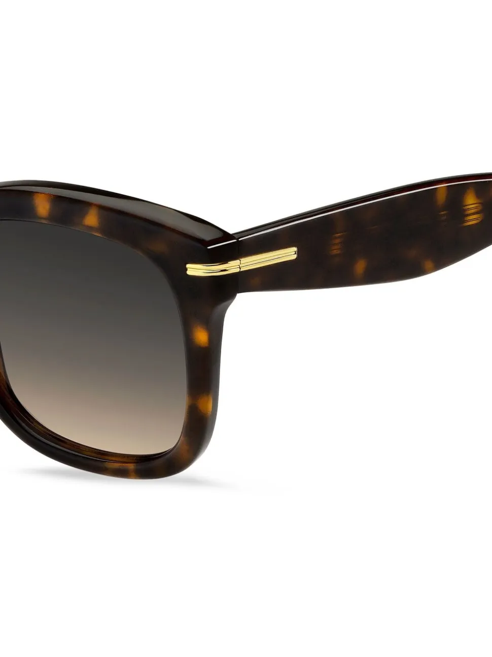 BOSS - Oversized vierkante Havana zonnebril