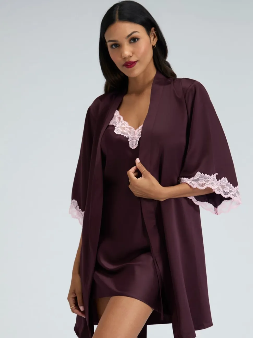 Boux Avenue Amelia Satin Short Robe