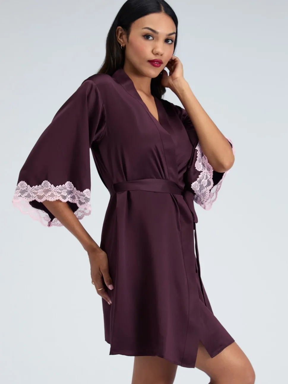 Boux Avenue Amelia Satin Short Robe