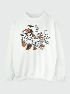 Brands In Disney Minnie Mouse Sketch Halloween Sweatshirt