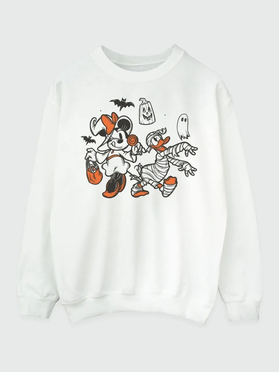 Brands In Disney Minnie Mouse Sketch Halloween Sweatshirt