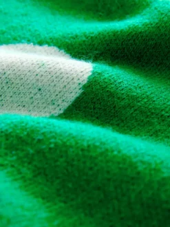 Bright Green Spot - Gebreide trui met ronde hals van wol