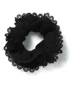 Broderie Trim Scrunchie
