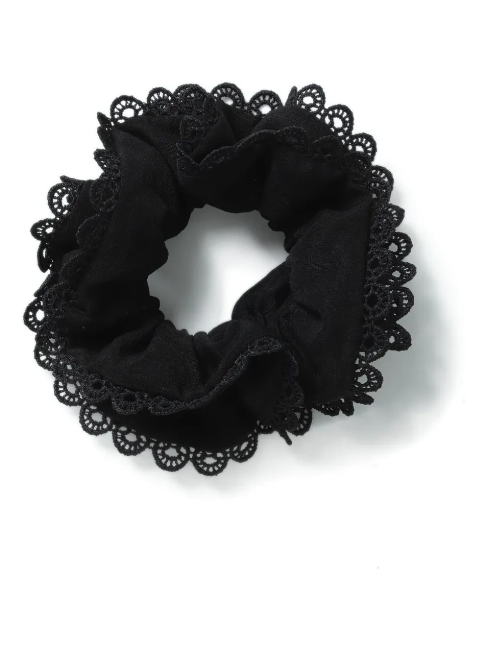 Broderie Trim Scrunchie