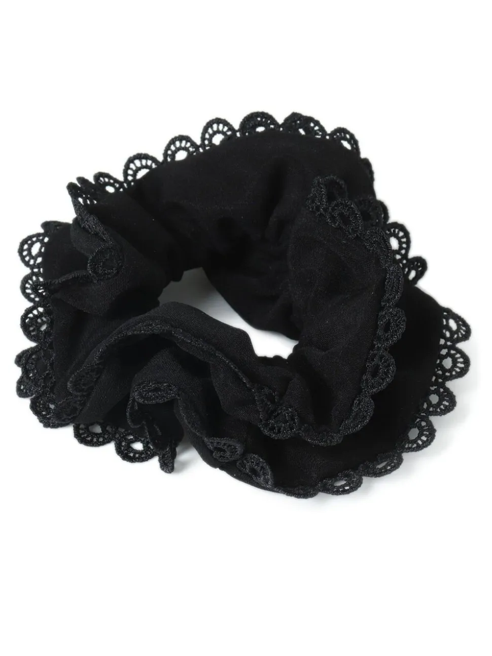 Broderie Trim Scrunchie