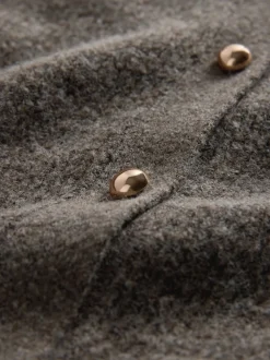 Brown Marl/Cream - The Set 2 Pack Chunky Rib Knitted Cardigans With Wool