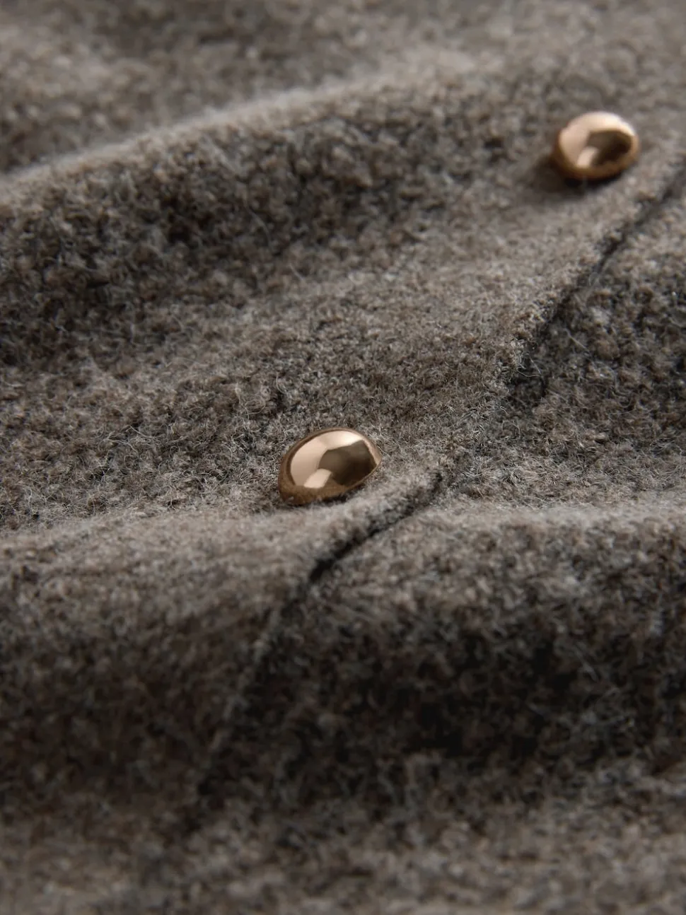 Brown Marl/Cream - The Set 2 Pack Chunky Rib Knitted Cardigans With Wool