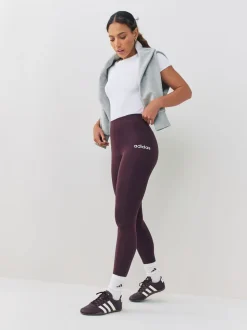 Bruin - adidas Essentials Linear katoenen legging