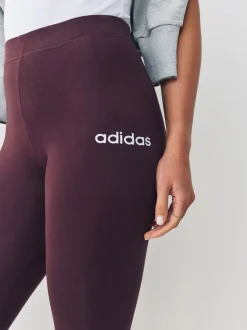 Bruin - adidas Essentials Linear katoenen legging