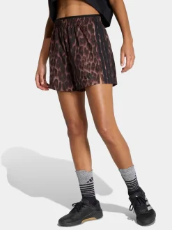 Bruin - adidas Workout Essentials Leopard Woven Shorts