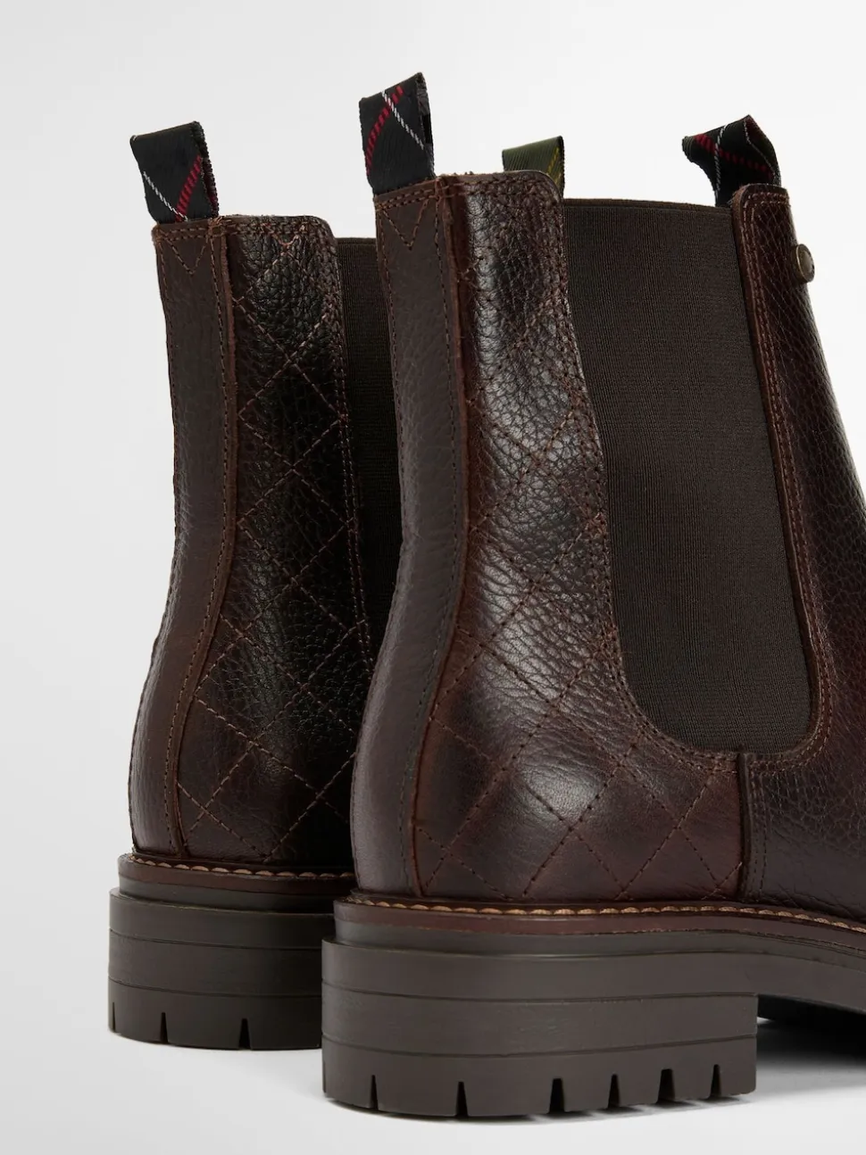 Bruin - Barbour® Evie leren Chelsea-laars