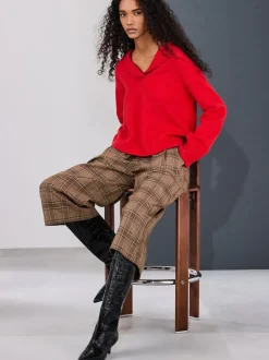 Bruin - Check Smart Culottes