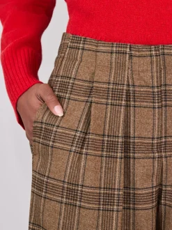 Bruin - Check Smart Culottes