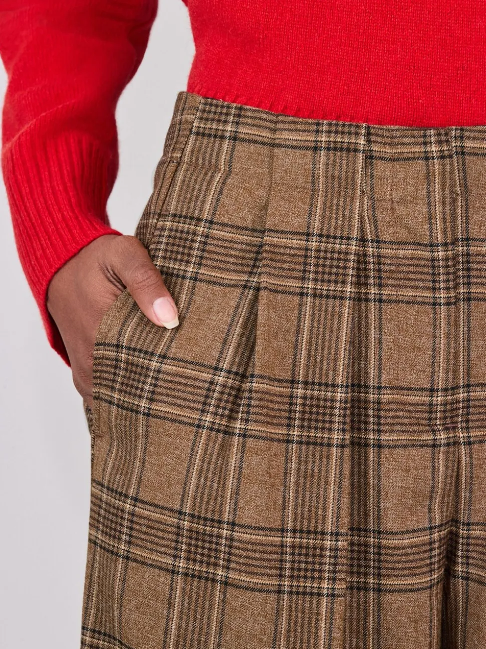 Bruin - Check Smart Culottes