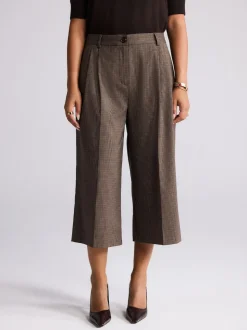Bruin - Checked Tailored Culottes