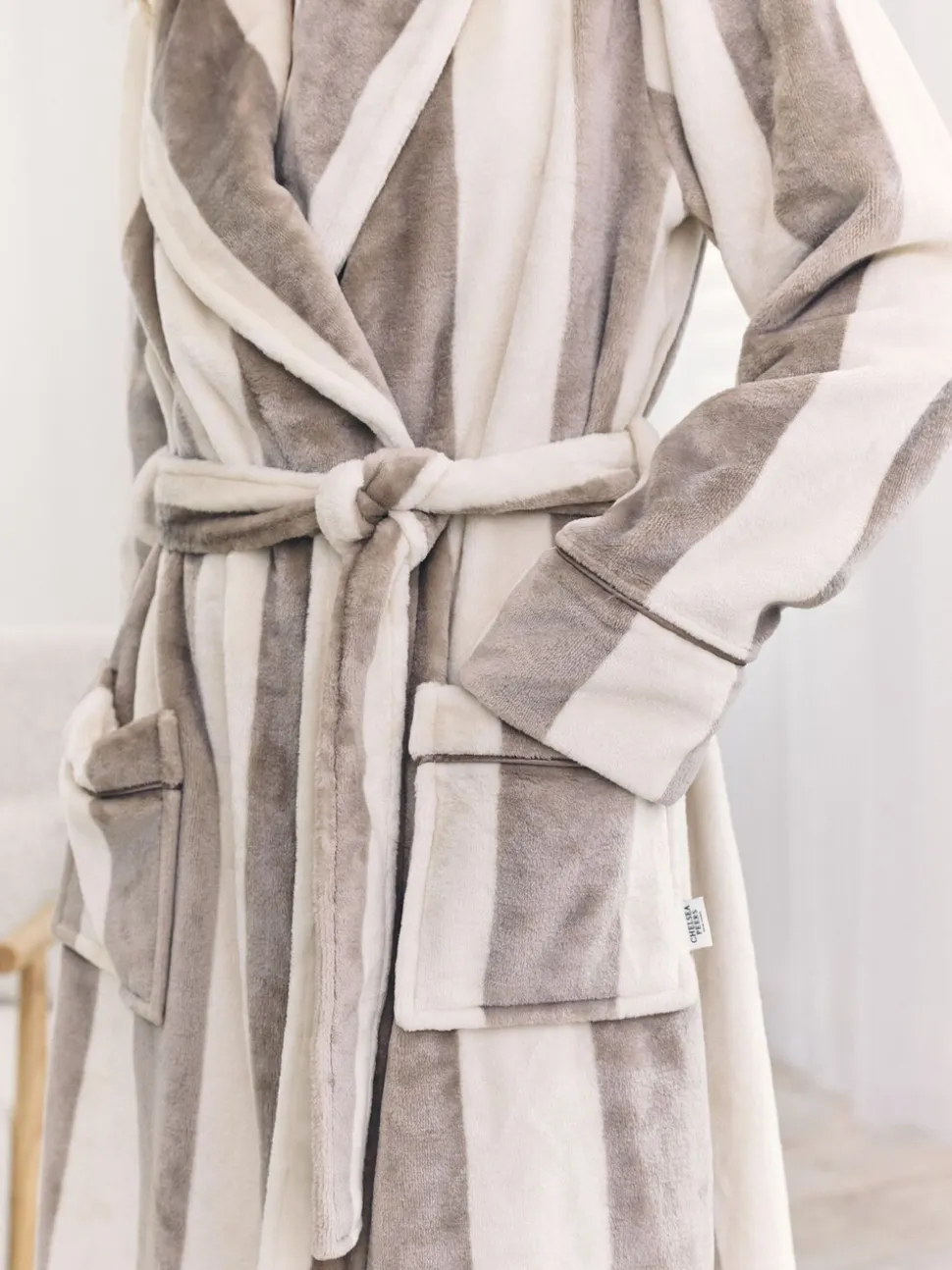 Bruin - Chelsea Peers Fleece Stripe Dressing Gown