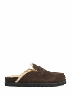 Bruin - Dune London Goldy Lined Backless Loafers