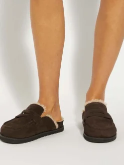 Bruin - Dune London Goldy Lined Backless Loafers