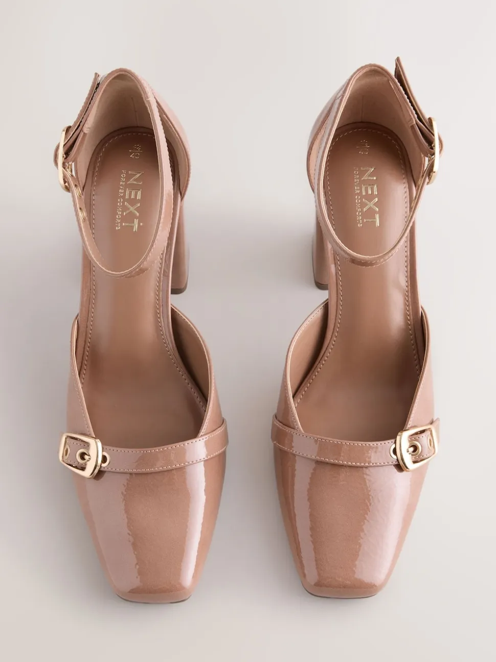 Bruin - Forever Comfort® Buckle Closed Toe Block Heels