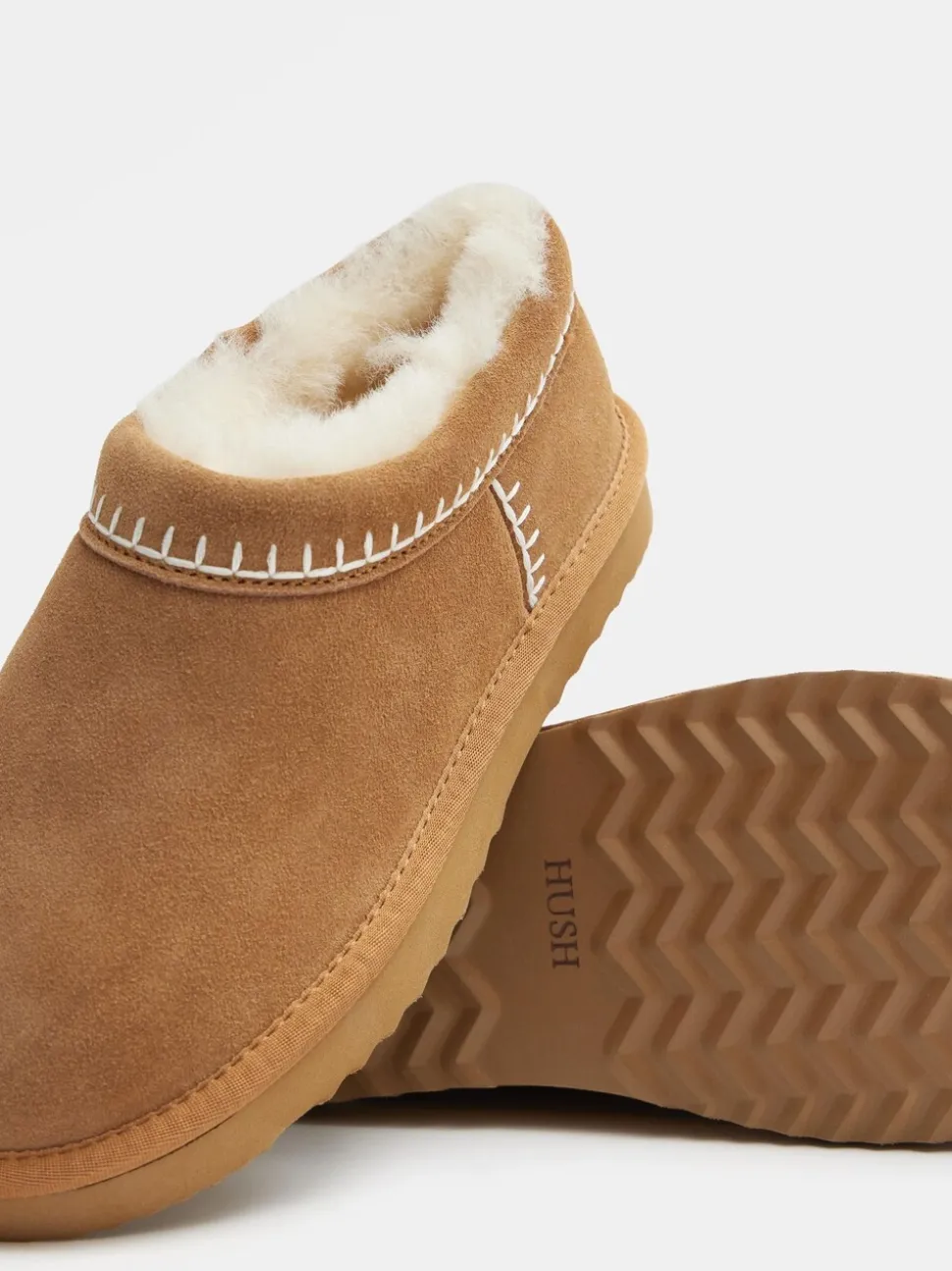 Bruin - Hush Padded Collar Shearling Snug Slippers