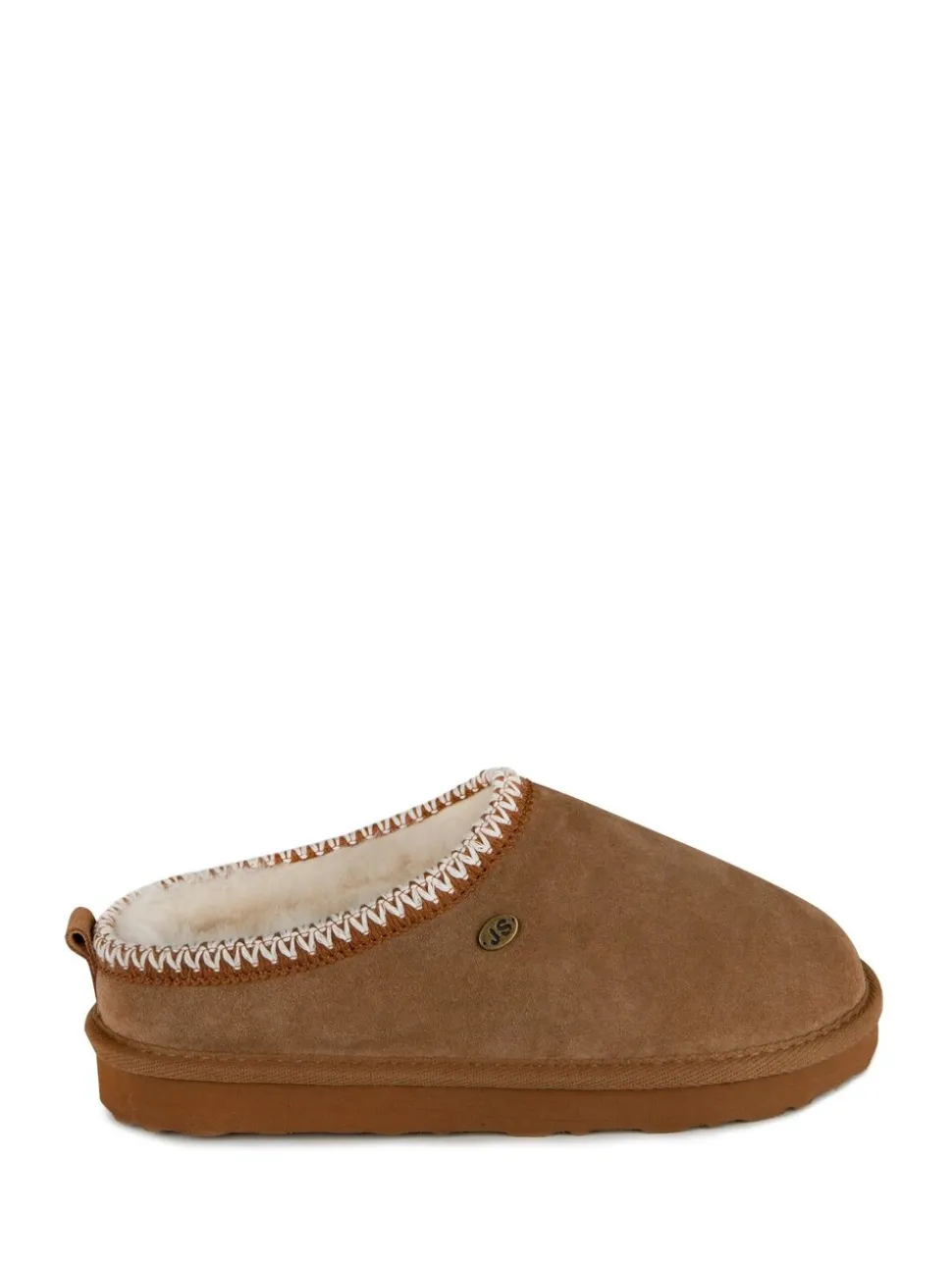Bruin - Just Sheepskin - Erin damespantoffels van schapenvacht
