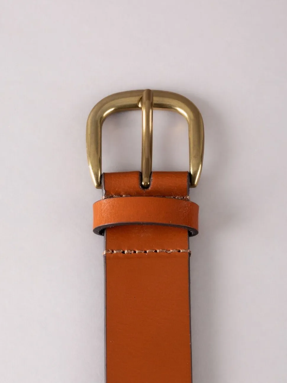 Bruin - Lakeland Leather - Leren sandaalriem met studs