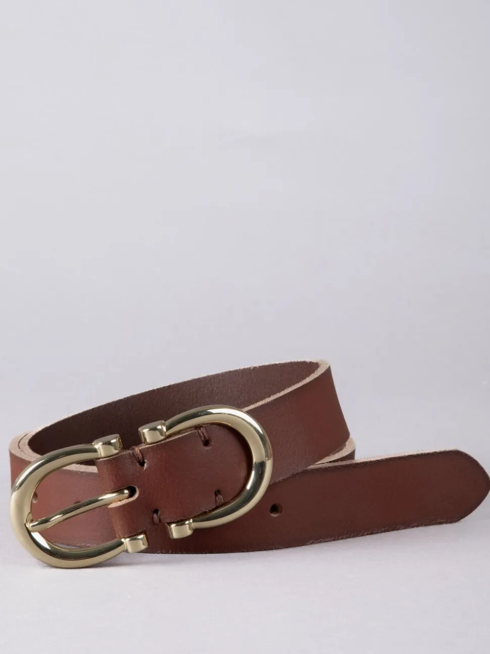 Bruin - Lakeland Leather Bowness Suède Riem met Dubbele Gesp