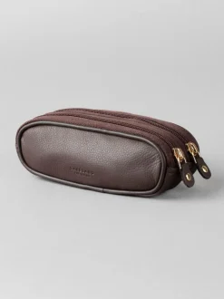Bruin - Lakeland Leather dubbele brillenkoker