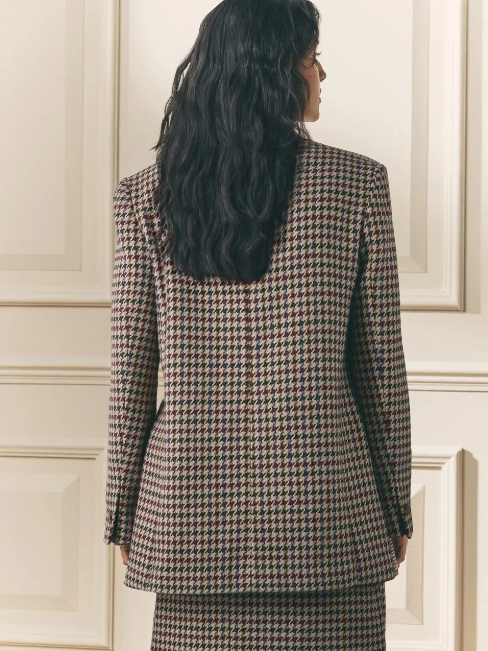 Bruin - Laura Ashley Heritage Dogtooth Check Blazer with Wool