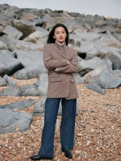 Bruin - Laura Ashley Heritage Dogtooth Check Blazer with Wool