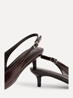 Bruin - Linzi Elvira slingback pumps met kleine hak