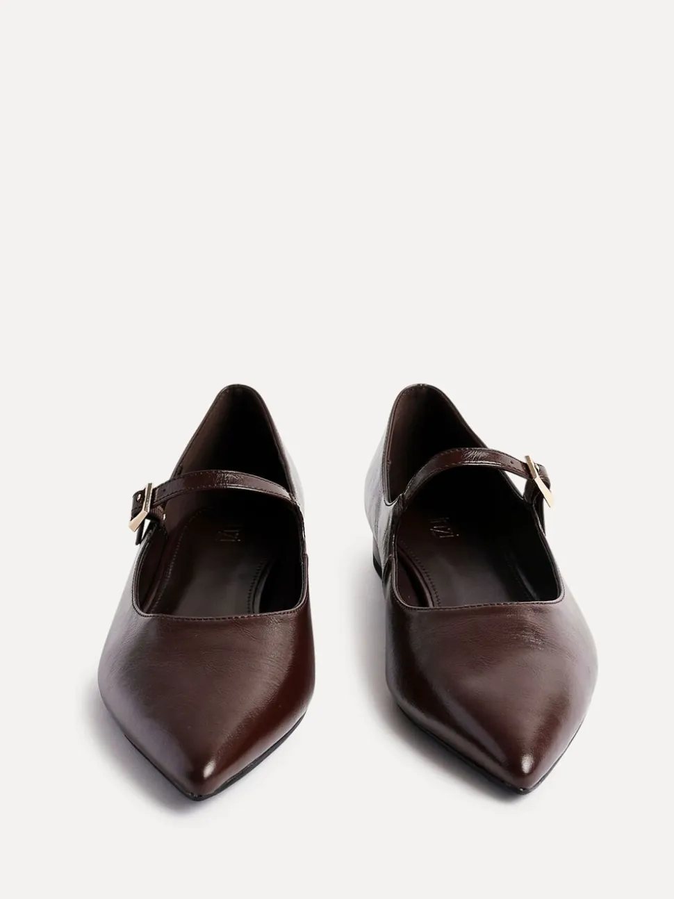 Bruin - Linzi Seattle Mary Jane Lage schoenen met spitse neus
