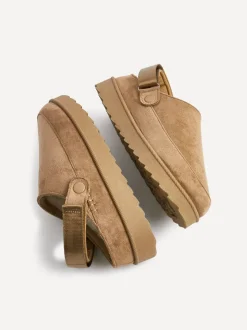 Bruin - Linzi Teddy Slip-On Slingback Clogs