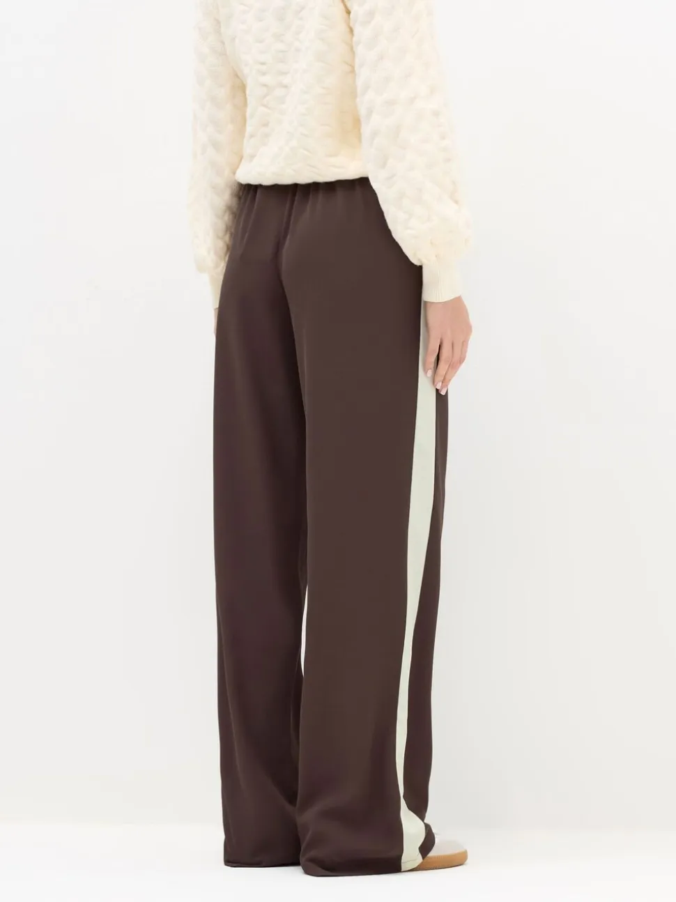 Bruin - Long Tall Sally broek met wijde pijpen